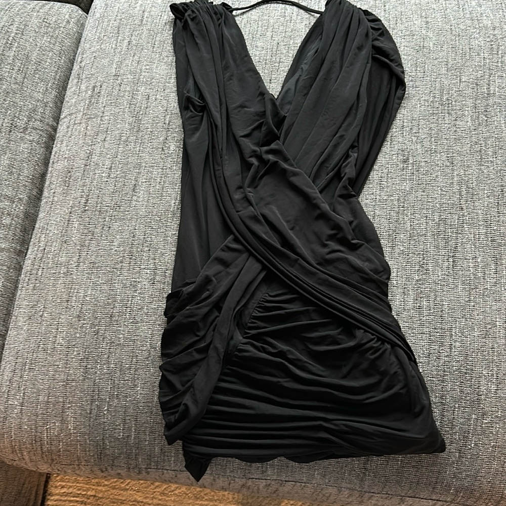 BCBG Cross-Front Stretchy Mini Dress